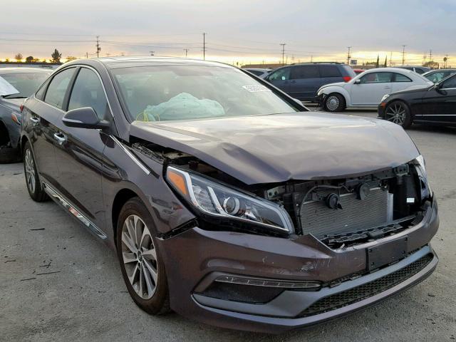 5NPE34AF8HH452641 - 2017 HYUNDAI SONATA SPO BROWN photo 1