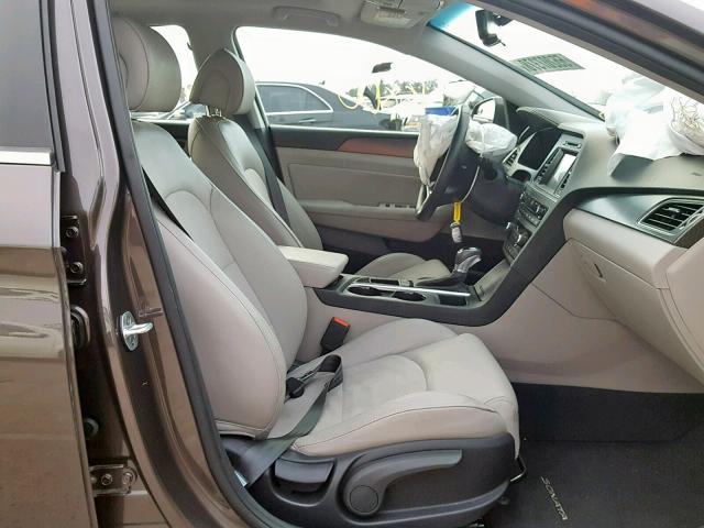 5NPE34AF8HH452641 - 2017 HYUNDAI SONATA SPO BROWN photo 5