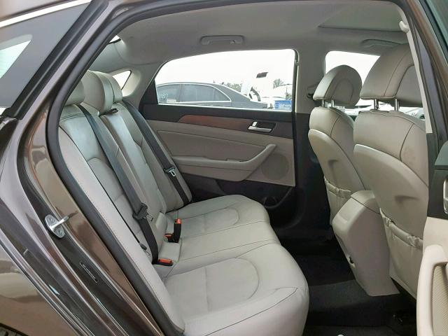 5NPE34AF8HH452641 - 2017 HYUNDAI SONATA SPO BROWN photo 6