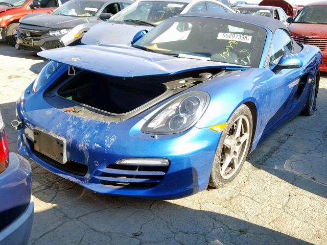 WP0CA2A85ES121970 - 2014 PORSCHE BOXSTER BLUE photo 2