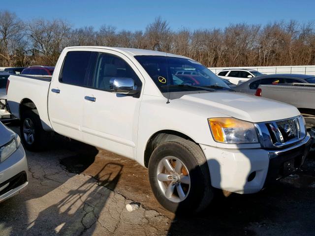 1N6AA07C68N343201 - 2008 NISSAN TITAN XE WHITE photo 1