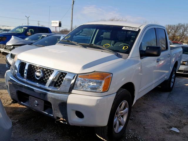 1N6AA07C68N343201 - 2008 NISSAN TITAN XE WHITE photo 2