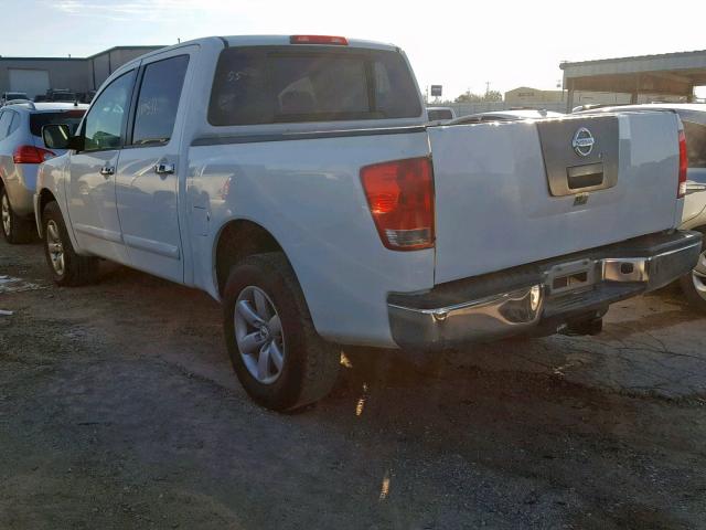 1N6AA07C68N343201 - 2008 NISSAN TITAN XE WHITE photo 3