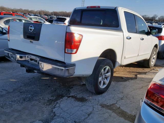 1N6AA07C68N343201 - 2008 NISSAN TITAN XE WHITE photo 4