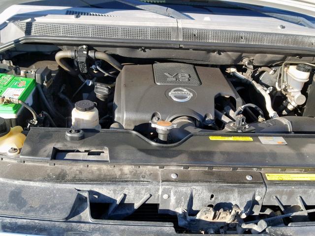 1N6AA07C68N343201 - 2008 NISSAN TITAN XE WHITE photo 7