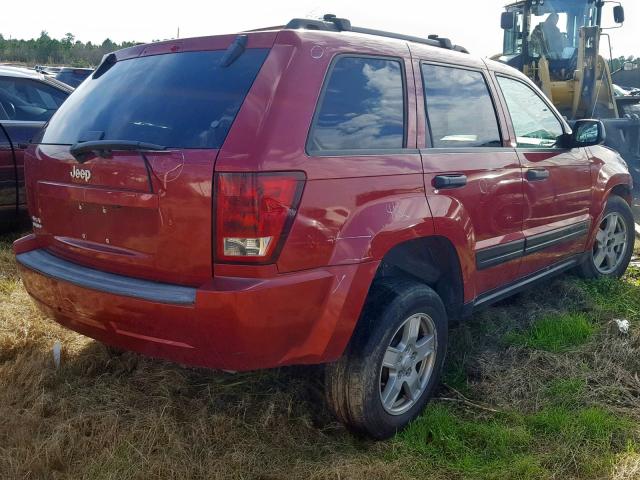 1J4GR48K56C249896 - 2006 JEEP GRAND CHER RED photo 4