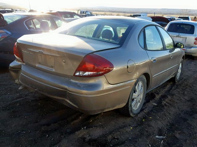 1FAFP56UX5A307079 - 2005 FORD TAURUS SEL GOLD photo 4