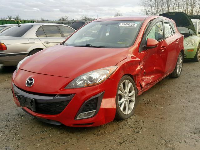 JM1BL1K67B1428474 - 2011 MAZDA 3 S RED photo 2