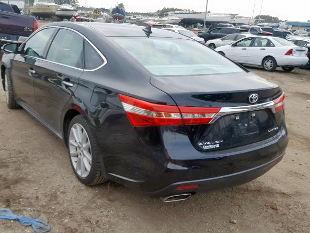 4T1BK1EB4FU137071 - 2015 TOYOTA AVALON XLE BLACK photo 3