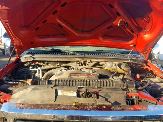 1FTWX31P57EB18030 - 2007 FORD F350 SRW S RED photo 7