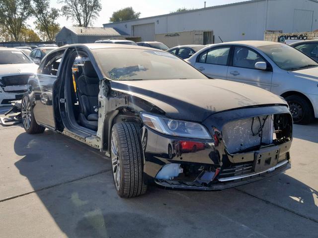 1LN6L9NC1H5627194 - 2017 LINCOLN CONTINENTA Czarny zdjęcie 1