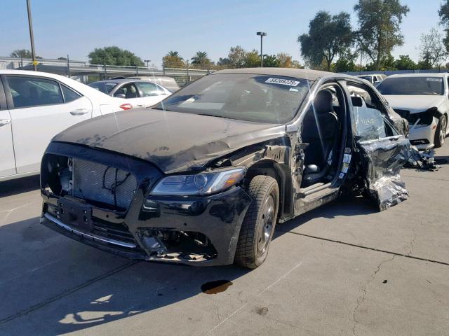 1LN6L9NC1H5627194 - 2017 LINCOLN CONTINENTA Czarny zdjęcie 2