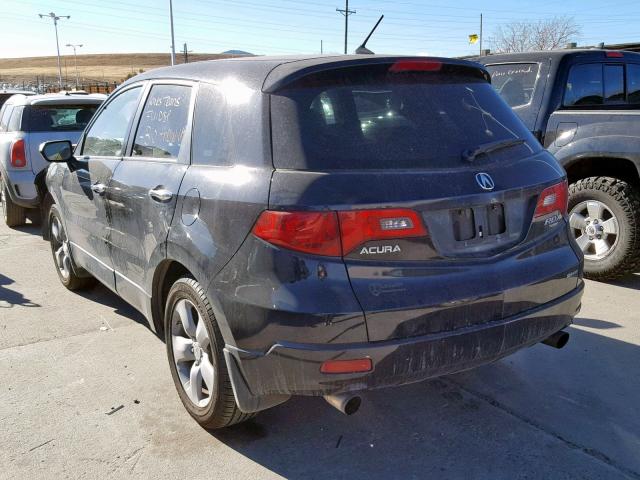 5J8TB18278A017503 - 2008 ACURA RDX BLACK photo 3