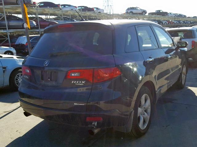 5J8TB18278A017503 - 2008 ACURA RDX BLACK photo 4