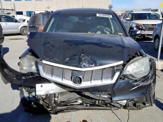 5J8TB18278A017503 - 2008 ACURA RDX BLACK photo 7