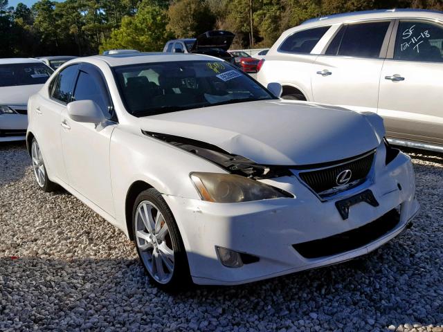 JTHBK262X65009757 - 2006 LEXUS IS 250 WHITE photo 1