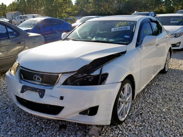 JTHBK262X65009757 - 2006 LEXUS IS 250 WHITE photo 2