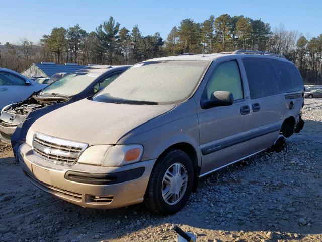 1GNDX03E01D165732 - 2001 CHEVROLET VENTURE BROWN photo 2