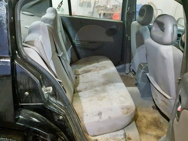 1G8AJ55F37Z112951 - 2007 SATURN ION LEVEL BLACK photo 6