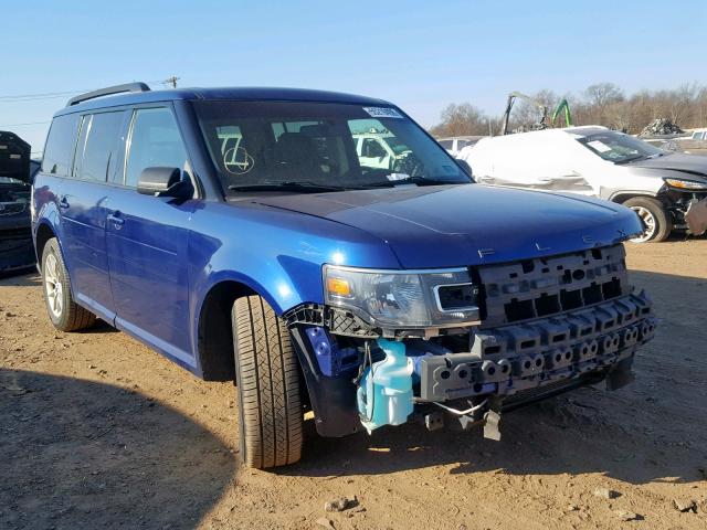 2FMGK5B89DBD18501 - 2013 FORD FLEX SE BLUE photo 1