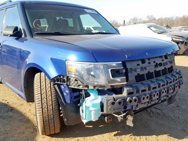 2FMGK5B89DBD18501 - 2013 FORD FLEX SE BLUE photo 9