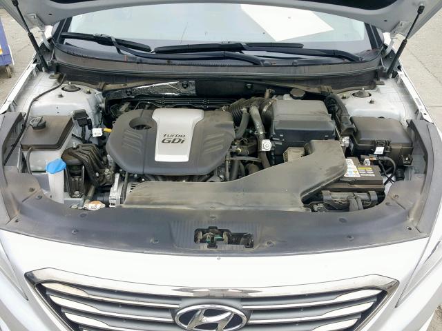 5NPE24AA9FH179777 - 2015 HYUNDAI SONATA ECO SILVER photo 7