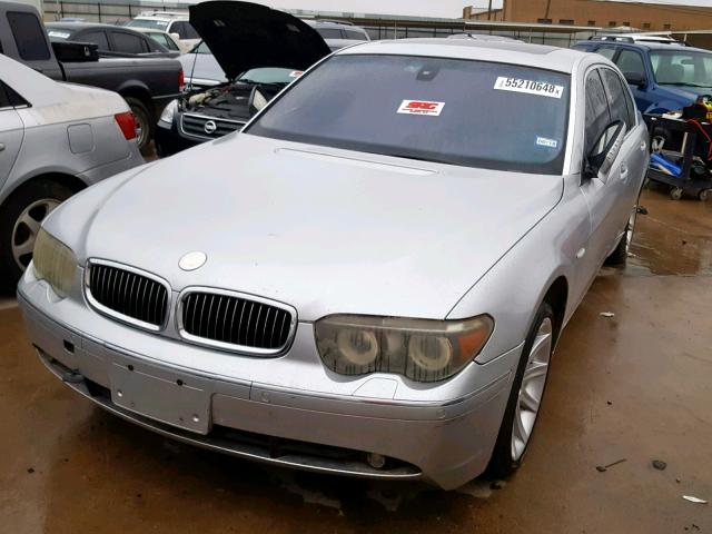 WBAGN63454DS50895 - 2004 BMW 745 LI SILVER photo 2