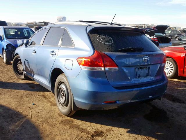 4T3ZE11A99U012677 - 2009 TOYOTA VENZA BASE BLUE photo 3