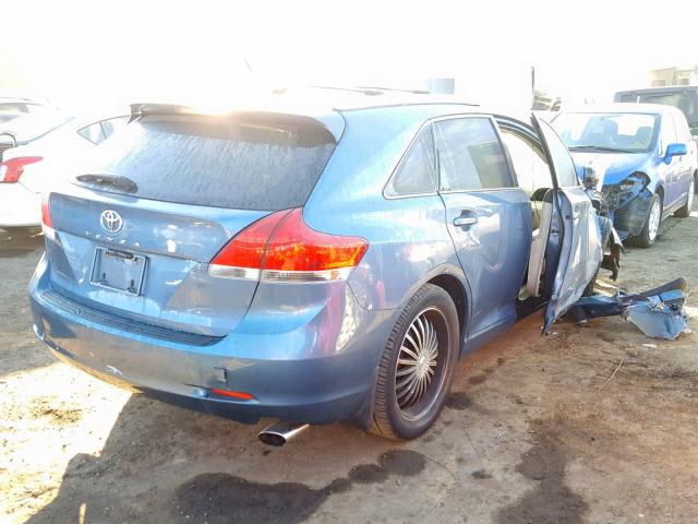 4T3ZE11A99U012677 - 2009 TOYOTA VENZA BASE BLUE photo 4