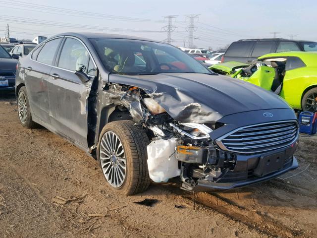 3FA6P0D99JR241531 - 2018 FORD FUSION TIT GRAY photo 1