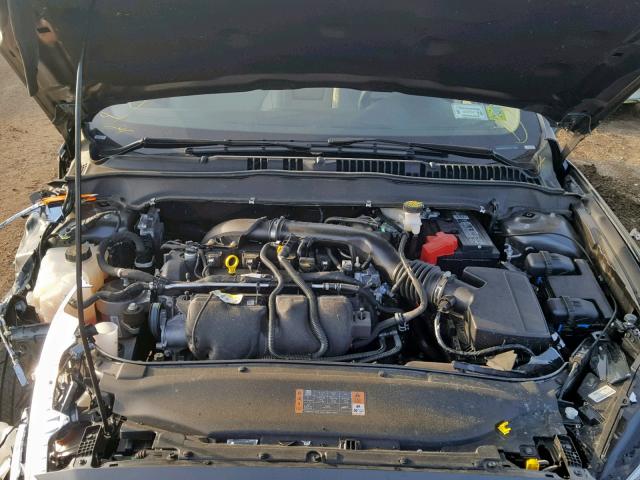 3FA6P0D99JR241531 - 2018 FORD FUSION TIT GRAY photo 7