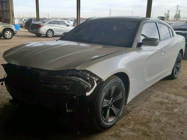 2C3CDXHG5FH870394 - 2015 DODGE CHARGER SX WHITE photo 2