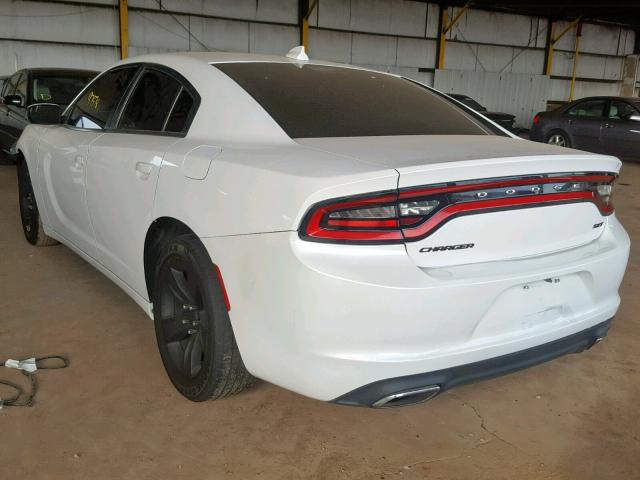 2C3CDXHG5FH870394 - 2015 DODGE CHARGER SX WHITE photo 3