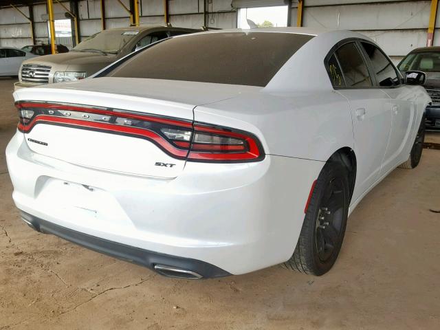 2C3CDXHG5FH870394 - 2015 DODGE CHARGER SX WHITE photo 4