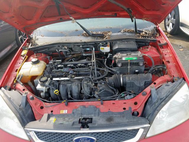 1FAFP34N66W206660 - 2006 FORD FOCUS ZX4 RED photo 7