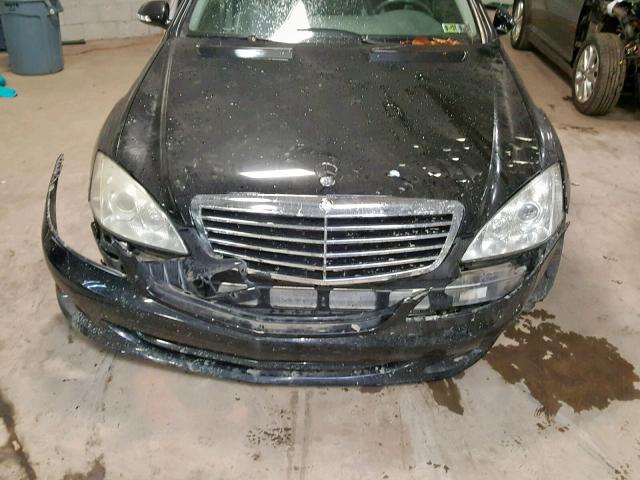 WDDNG71X37A064677 - 2007 MERCEDES-BENZ S 550 BLACK photo 7