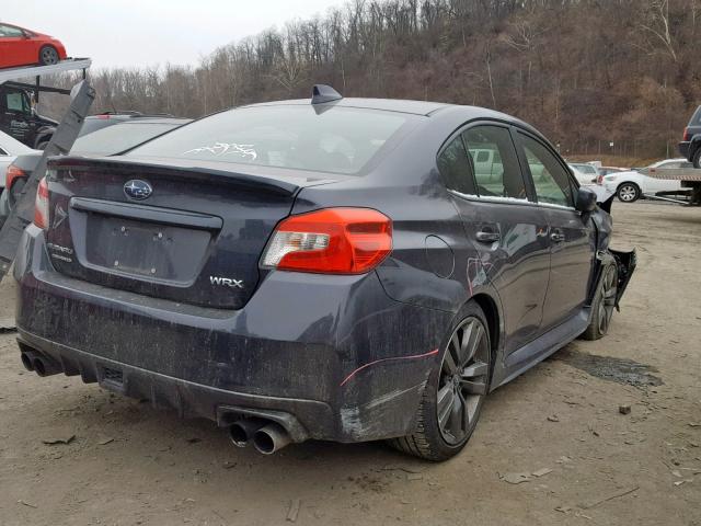 JF1VA1F63H9829128 - 2017 SUBARU WRX PREMIU GRAY photo 4