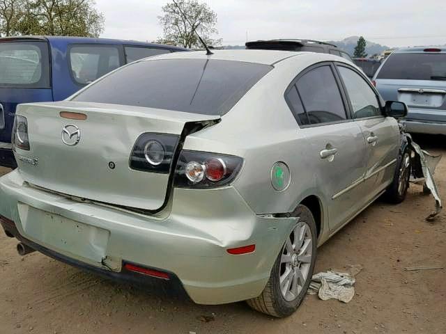 JM1BK324381171691 - 2008 MAZDA 3 S GREEN photo 4