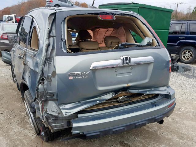 5J6RE3H71AL039301 - 2010 HONDA CR-V EXL BLUE photo 3