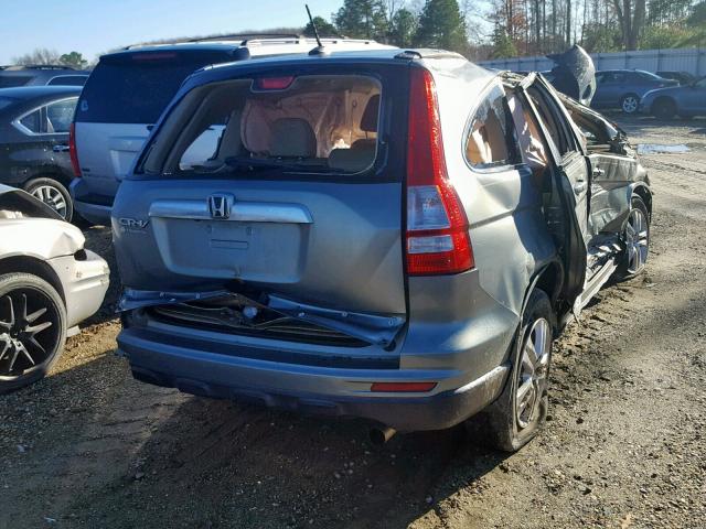 5J6RE3H71AL039301 - 2010 HONDA CR-V EXL BLUE photo 4