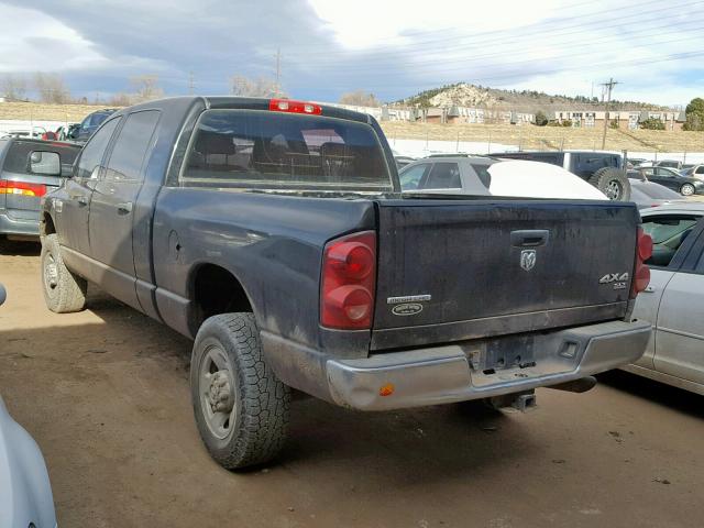 3D7KS29AX7G831849 - 2007 DODGE RAM 2500 BLACK photo 3