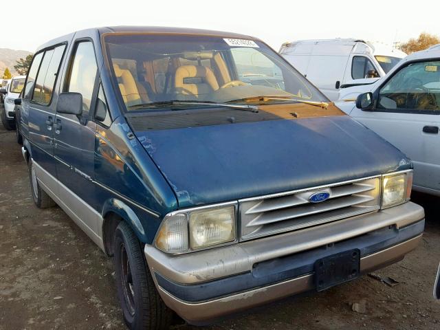 1FMCA11U9PZA67246 - 1993 FORD AEROSTAR GREEN photo 1