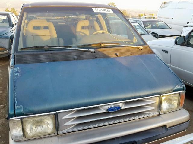 1FMCA11U9PZA67246 - 1993 FORD AEROSTAR GREEN photo 9