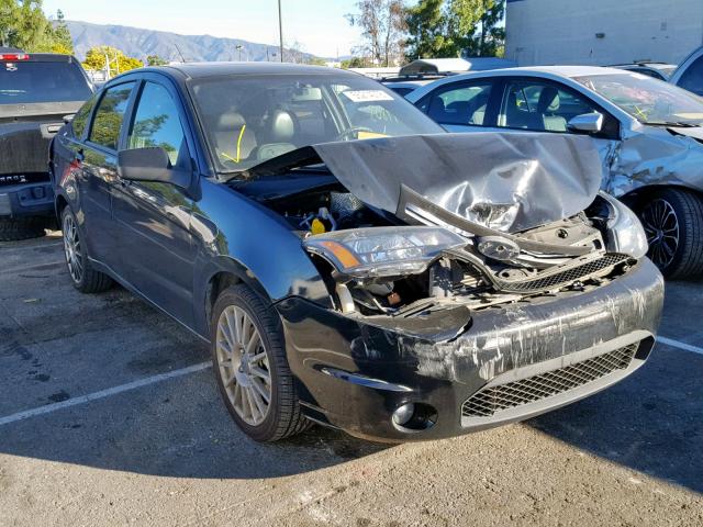 1FAHP3GN7AW252673 - 2010 FORD FOCUS SES BLACK photo 1