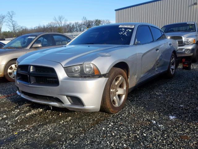 2B3CL1CT7BH574482 - 2011 DODGE CHARGER PO SILVER photo 2