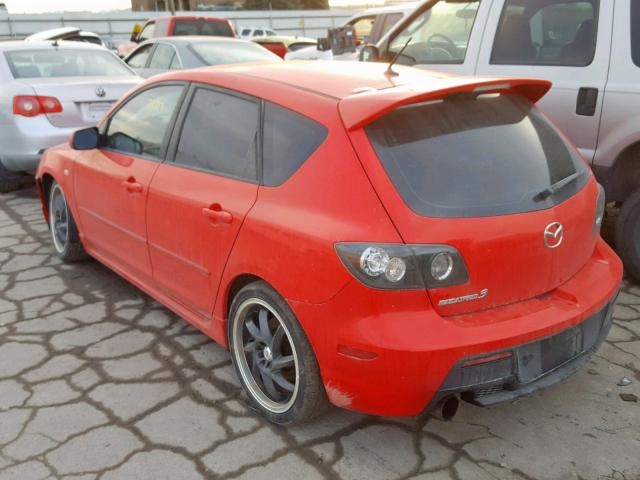 JM1BK34L471725596 - 2007 MAZDA SPEED 3 RED photo 3