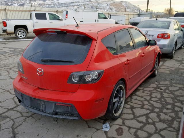 JM1BK34L471725596 - 2007 MAZDA SPEED 3 RED photo 4