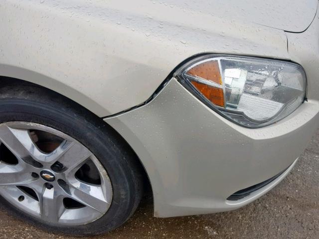 1G1ZA5EU8BF135698 - 2011 CHEVROLET MALIBU LS 金色 照片 10