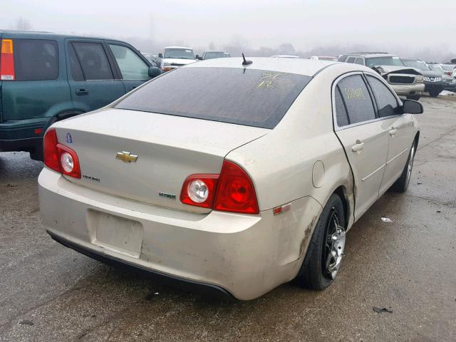 1G1ZA5EU8BF135698 - 2011 CHEVROLET MALIBU LS 金色 照片 4