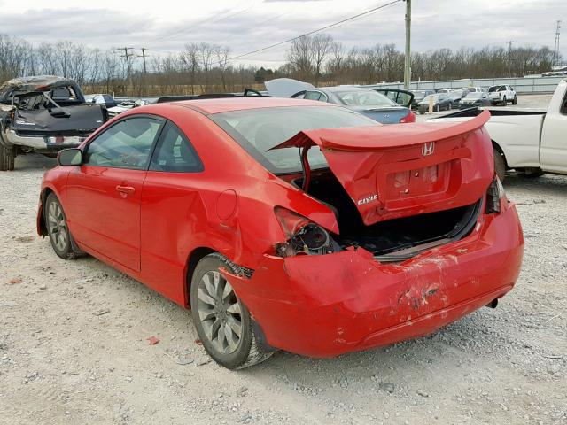 2HGFG12879H519622 - 2009 HONDA CIVIC EX RED photo 3